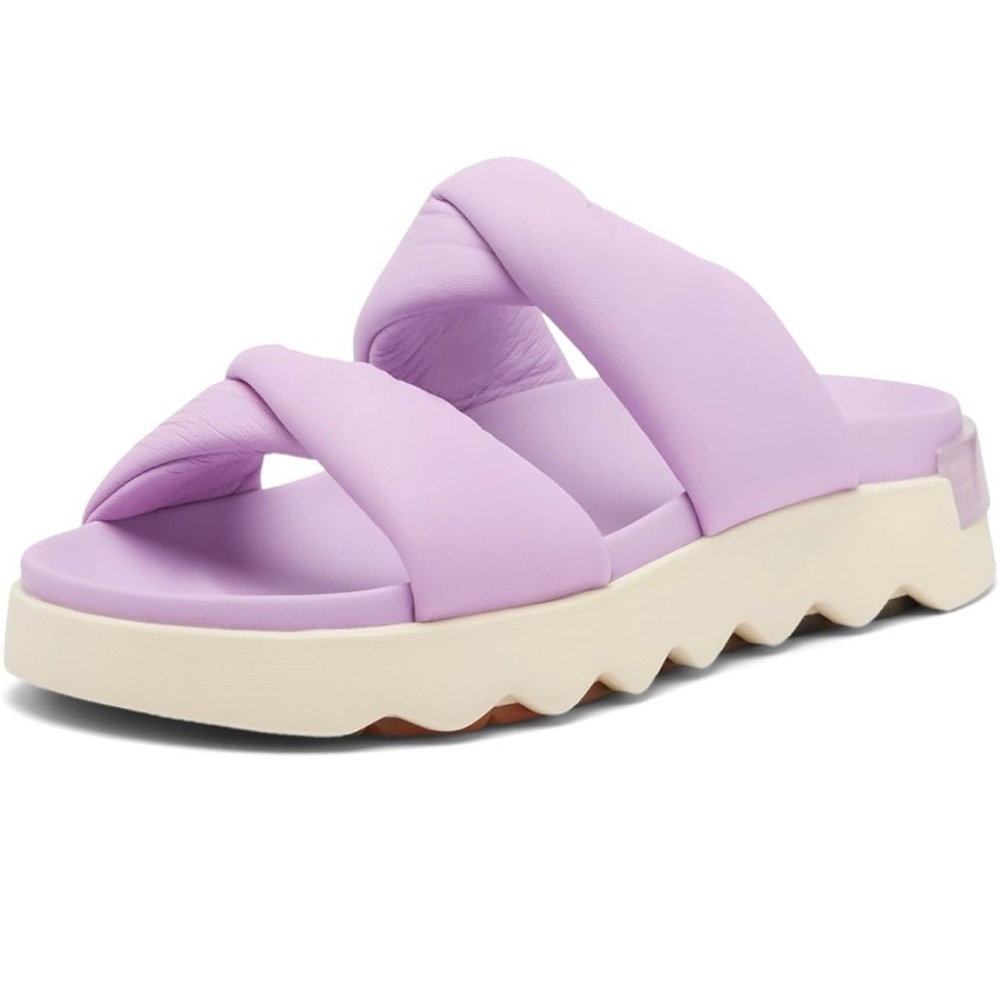 Sorel Women's Viibe Twist Slide Sandals in Lilac